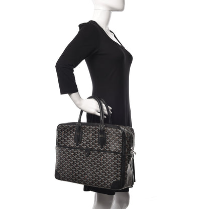 Goyard Goyardine Ambassade MM Briefcase Black 2 of 9