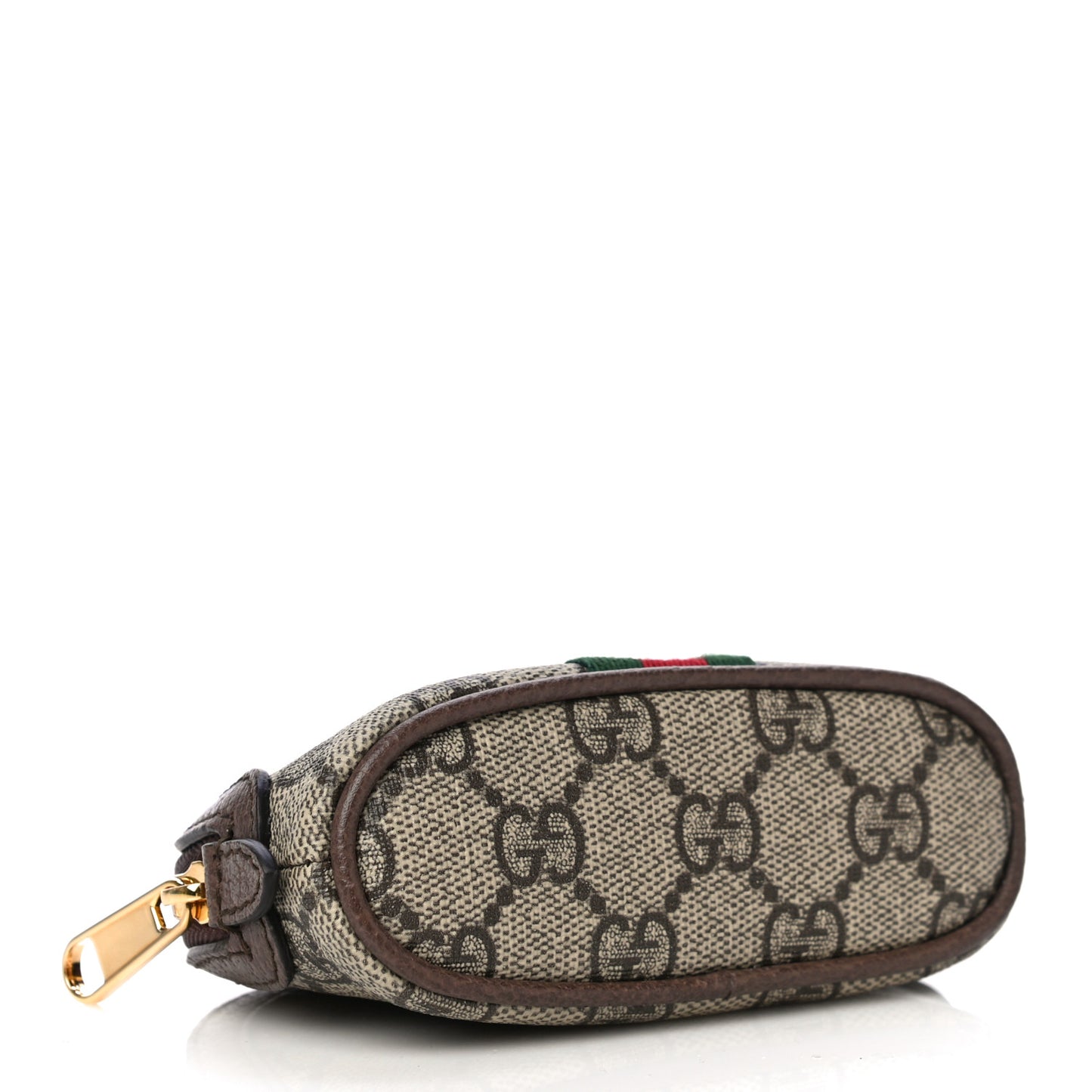 GG Supreme Monogram Web Ophidia Dome Key Pouch Beige New Acero