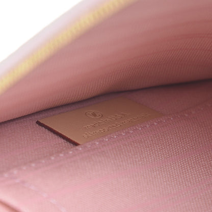Louis Vuitton Damier Azur Neverfull MM GM Pochette Rose Ballerine 7 of 8