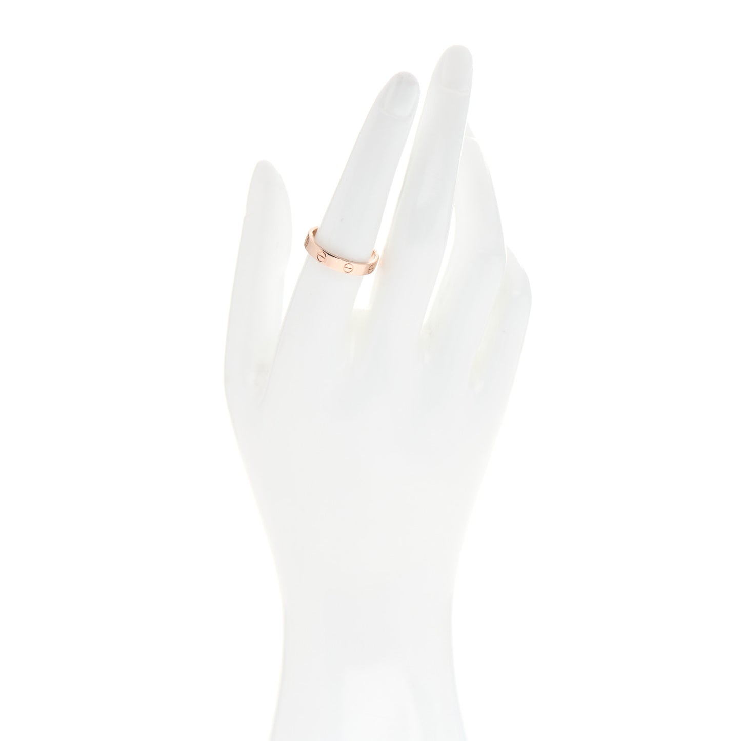 18K Pink Gold 3.5mm LOVE Wedding Band Ring 56 7.75