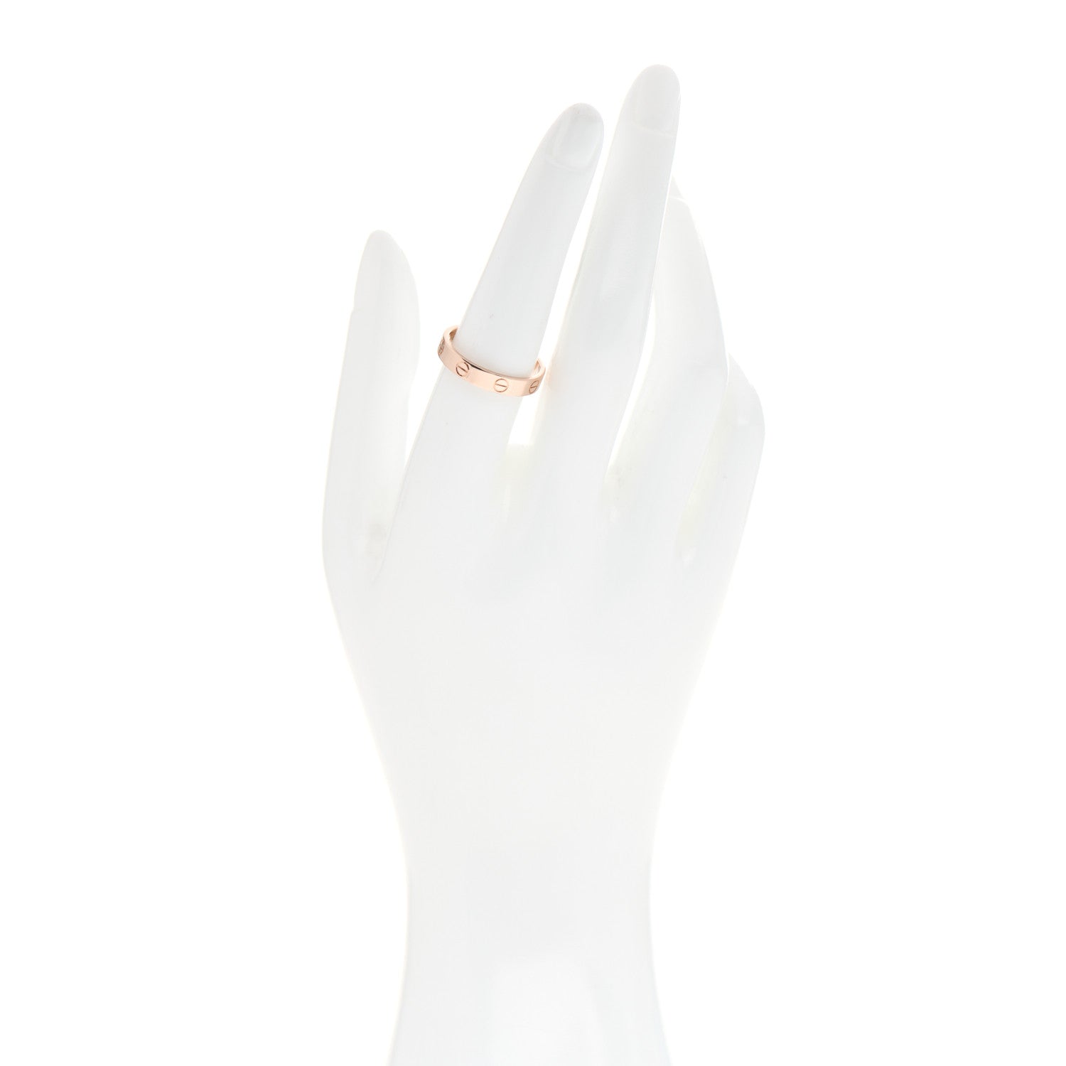 Cartier 18K Pink Gold 3.5mm LOVE Wedding Band Ring 56 7.75 2 of 5