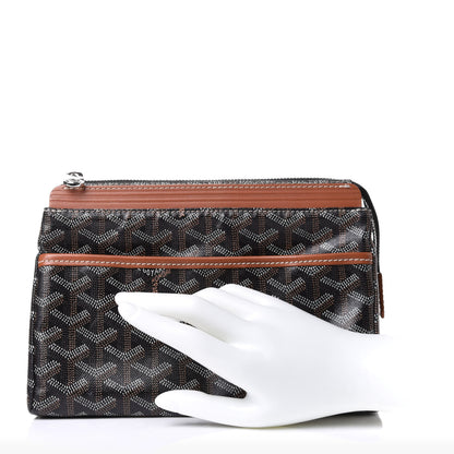 Goyard Goyardine Miroir Toiletry Bag PM Black Gold 2 of 9