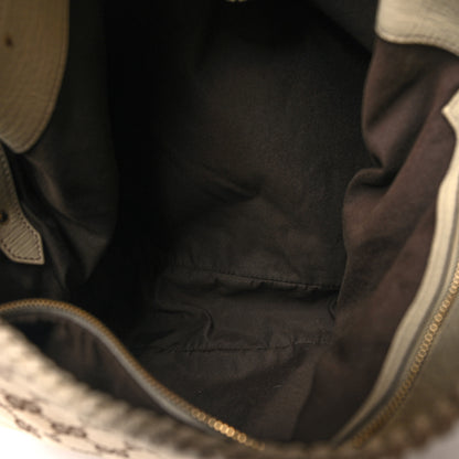 Gucci Monogram Large Horsebit Chain Hobo Off White 5 of 12