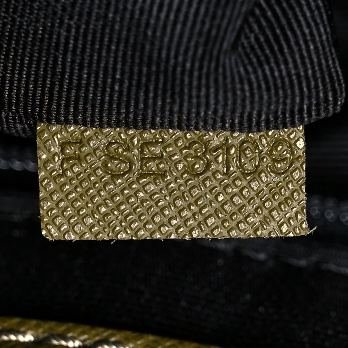Calfskin Embossed Logo East West Shopper Tote Olive Geen