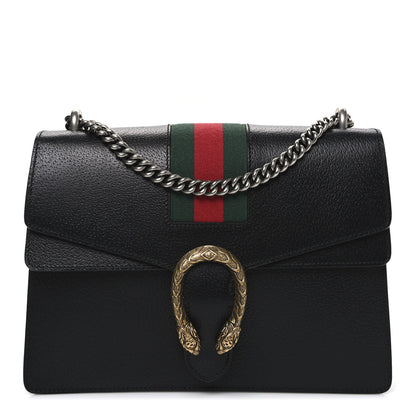 Gucci Calfskin Web Small Dionysus Shoulder Bag Black 1 of 10