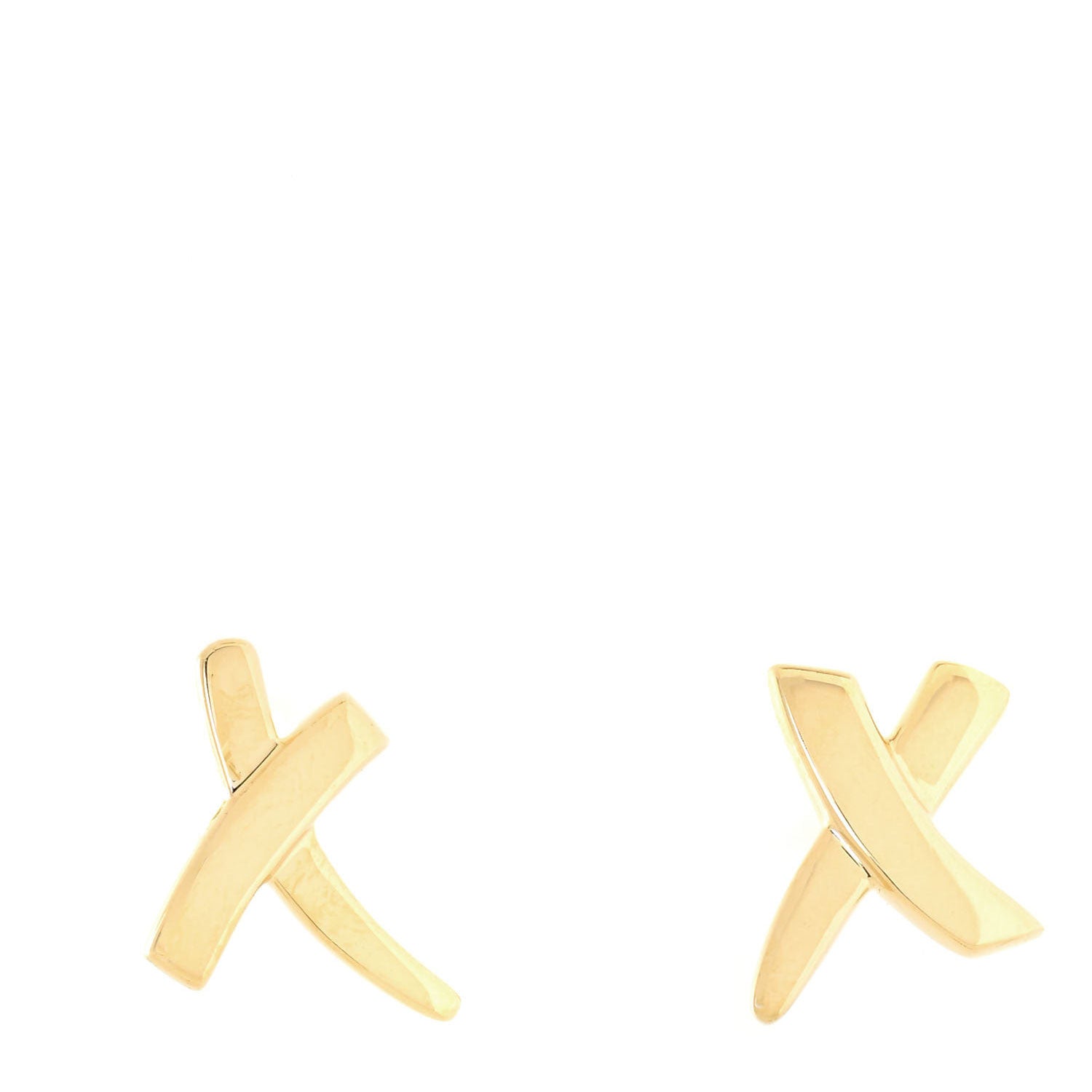 Tiffany 18K Yellow Gold Paloma's Graffiti X Earrings 1 of 7