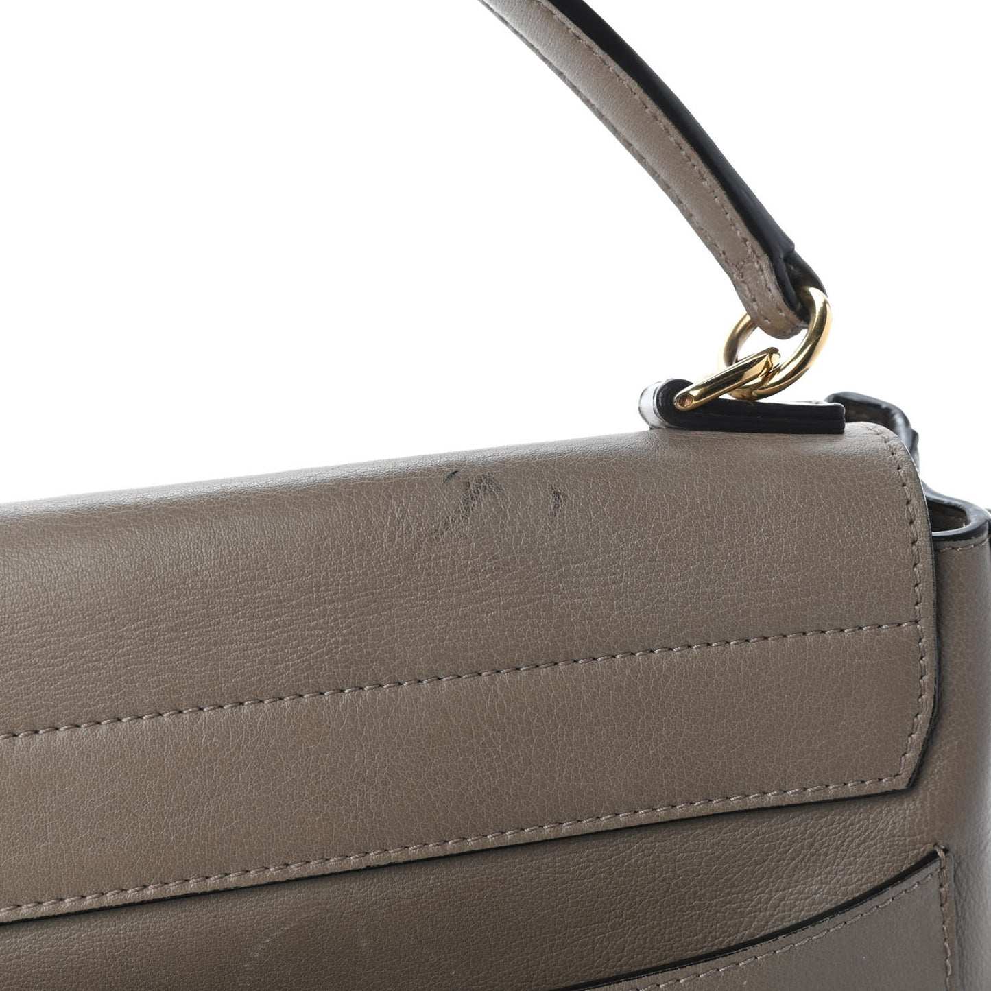 Calfskin Small Faye Day Shoulder Bag Motty Grey