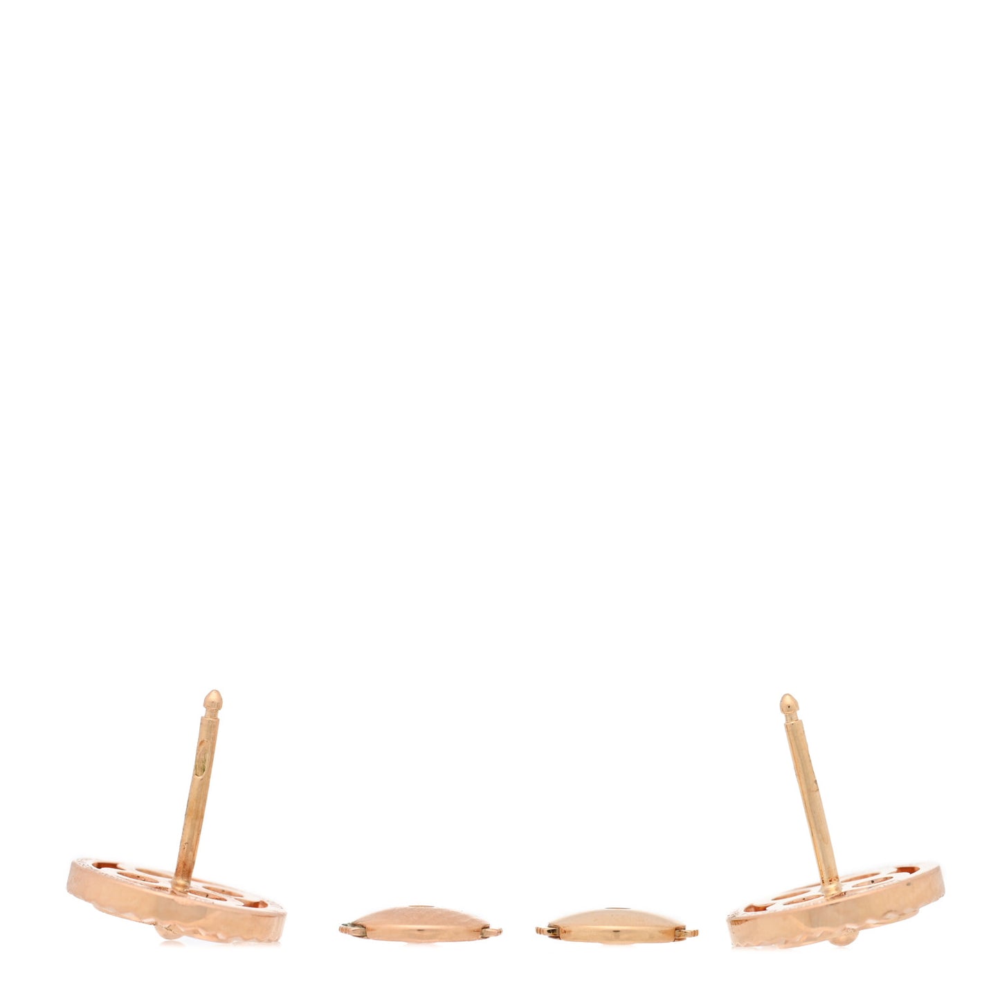 18K Pink Gold Diamond Blossom BB Earrings