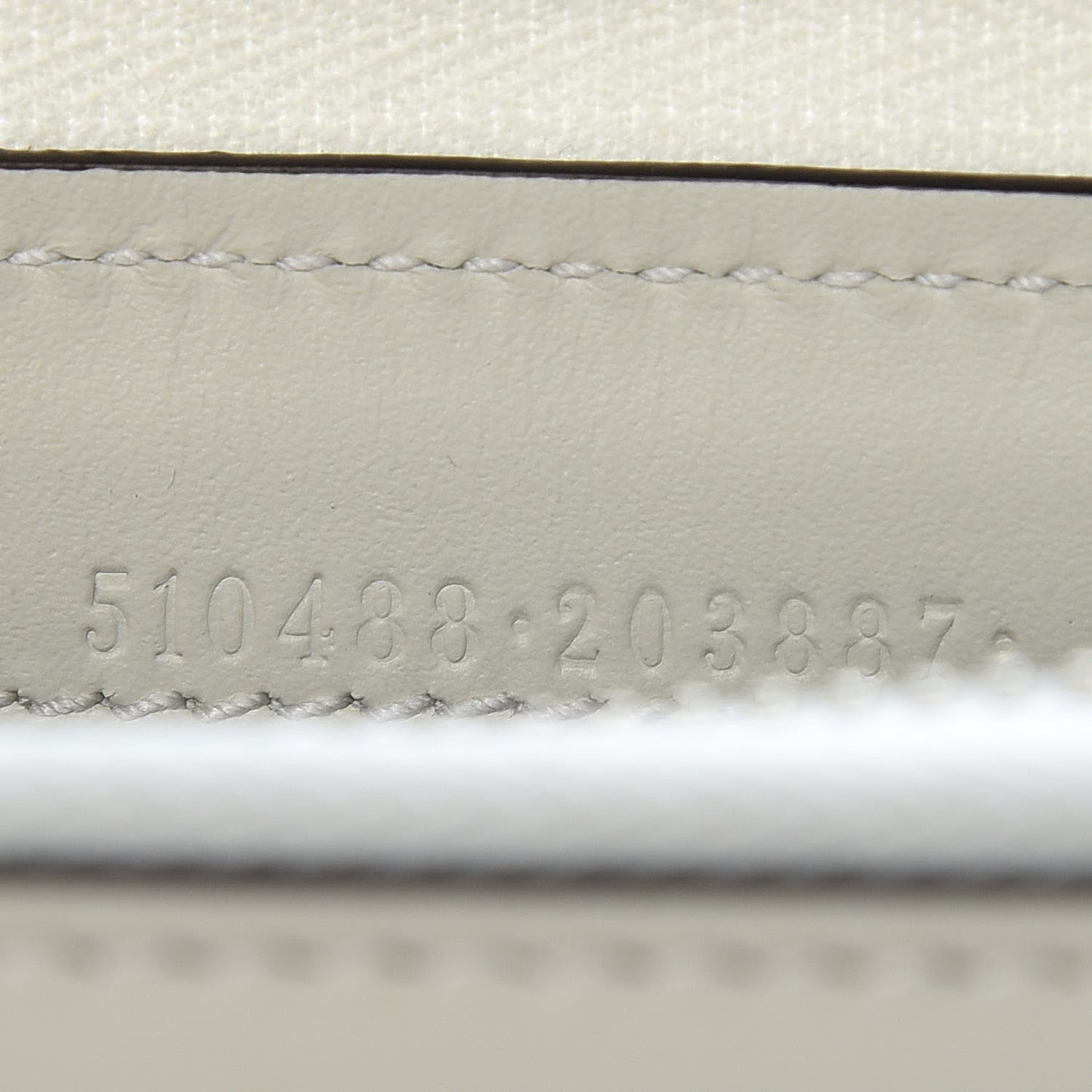 X SEGA Calfskin GUCCY Stars Zip Around Wallet Mystic White Gold