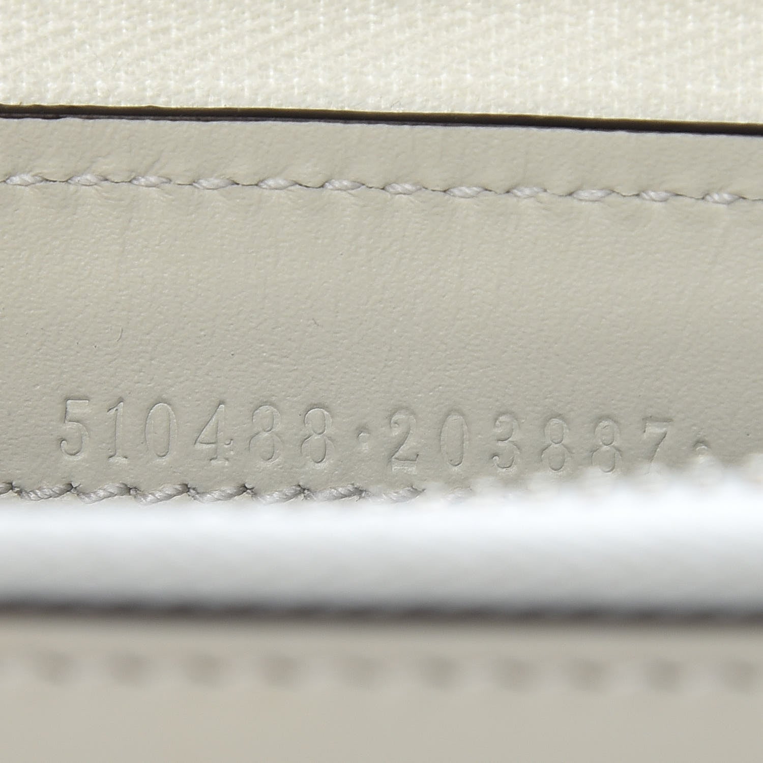 Gucci X SEGA Calfskin GUCCY Stars Zip Around Wallet Mystic White Gold 10 of 12