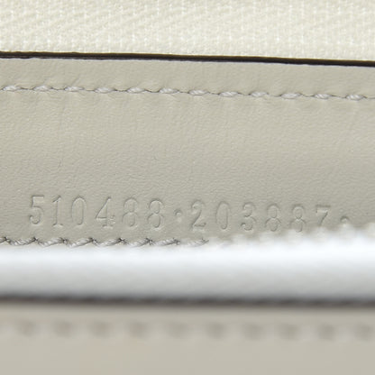 Gucci X SEGA Calfskin GUCCY Stars Zip Around Wallet Mystic White Gold 10 of 12