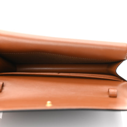Celine Triomphe Canvas Lambskin Wallet On Strap Tan 4 of 11