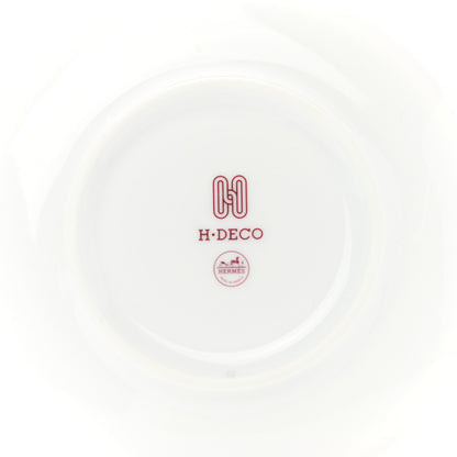Hermes Porcelain H Deco Bread And Butter Plate Rouge 4 of 7