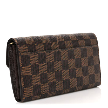 Louis Vuitton Damier Ebene Sarah Wallet NM 3 of 7