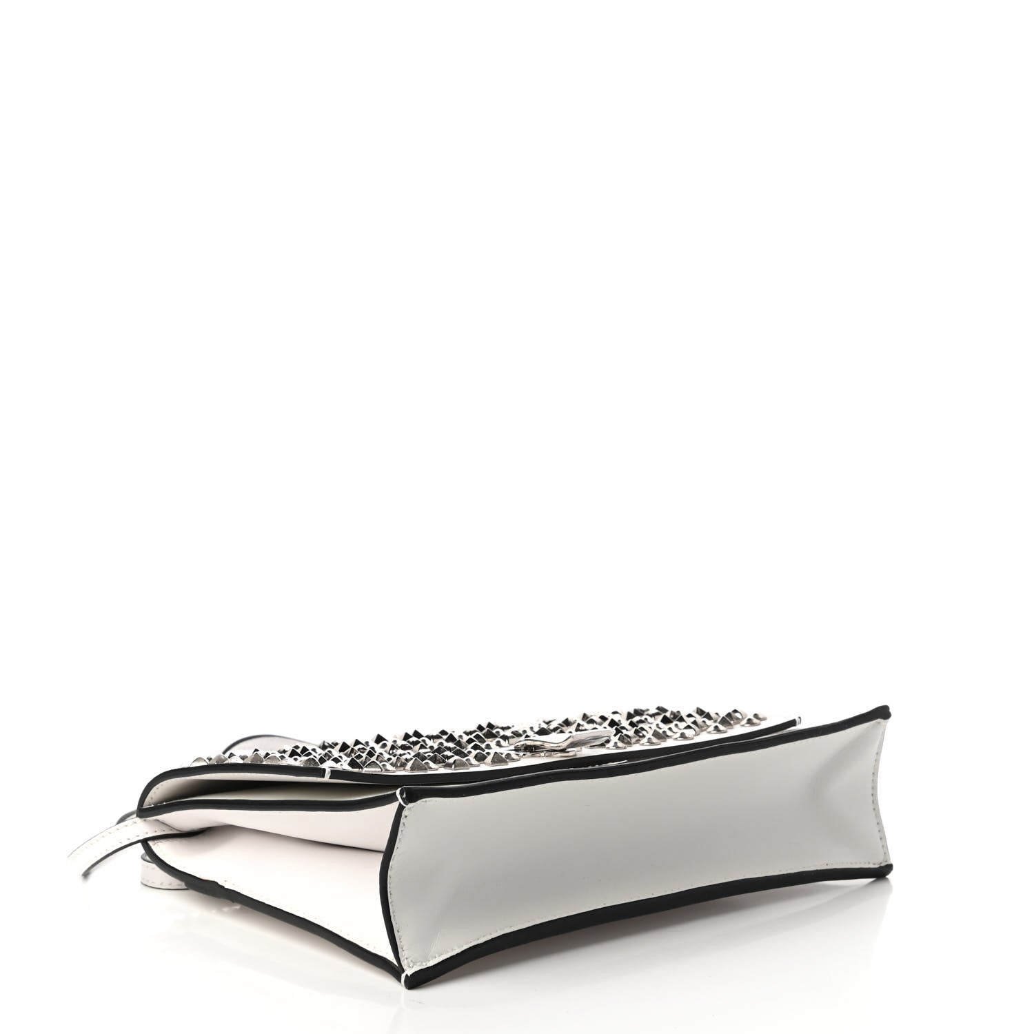 Proenza Schouler Calfskin Lambskin Studded Small Lunch Bag White 4 of 12