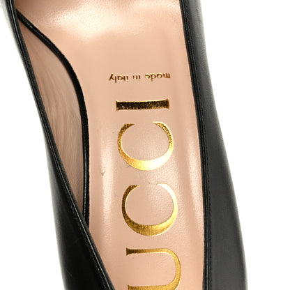 Gucci Malaga Kid Horsebit 75mm Pumps 38 Black 7 of 10