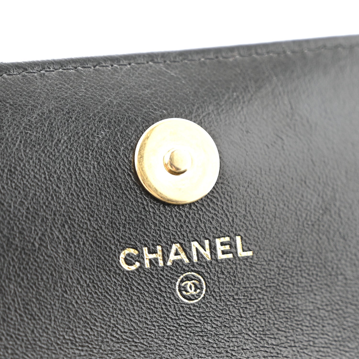 Chanel Lambskin Quilted Dynasty Flap Phone Holder With Chain Black 5 of 12