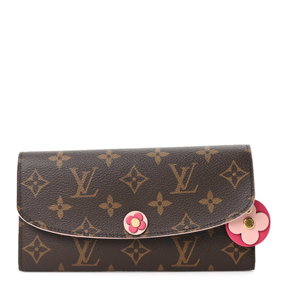 Louis Vuitton Monogram Bloom Flower Emilie Wallet 1 of 9