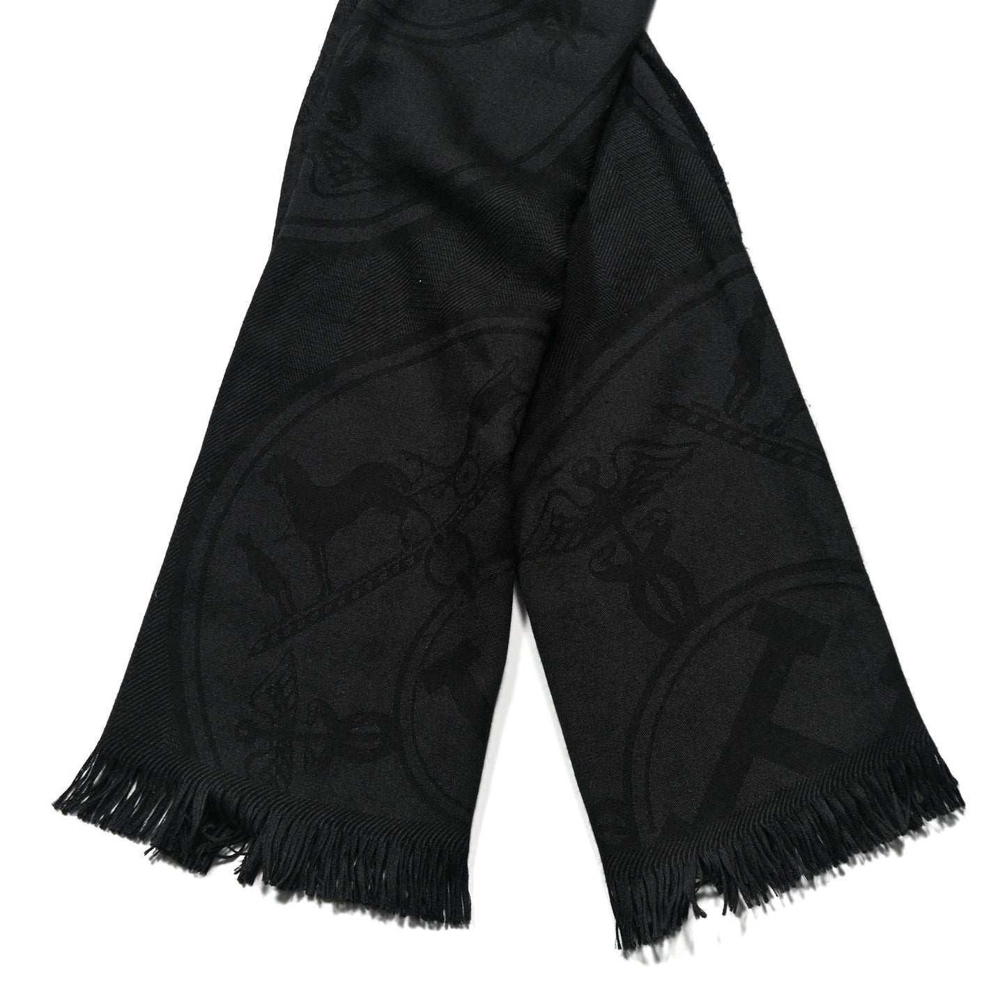 Cashmere Silk New Libris Confettis D'Ex Libris Stole Black