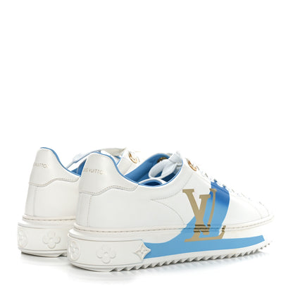 Louis Vuitton Monogram Time Out Sneakers 38 Blue 4 of 10