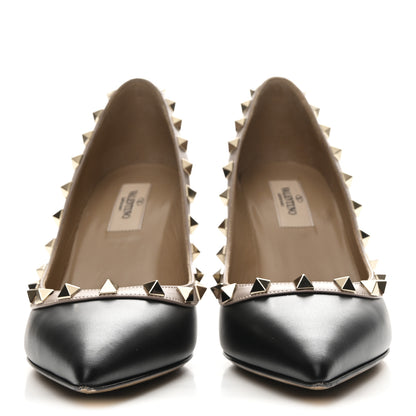 Valentino Garavani Calfskin Rockstud 85mm Pumps 37 Black Poudre 3 of 9