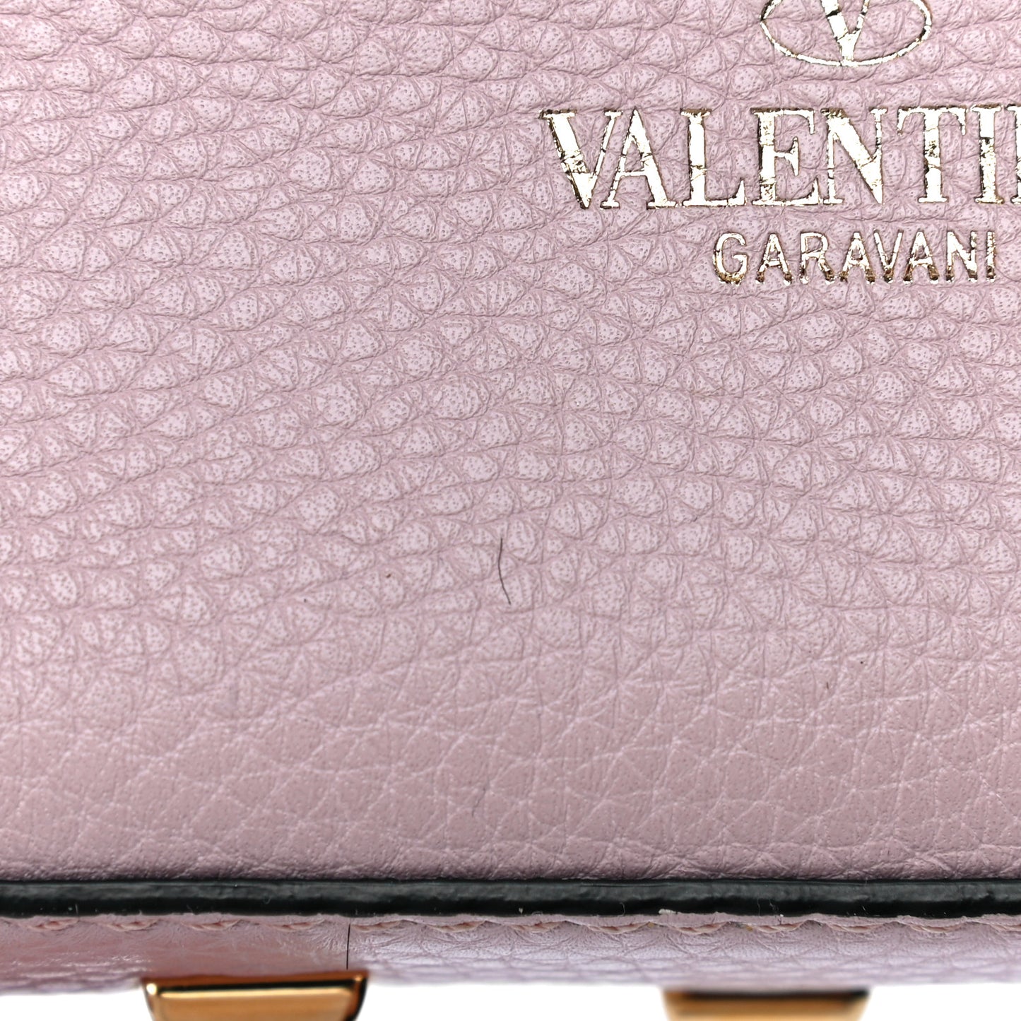 Grained Calfskin Mini My Rockstud Frame Bag Poudre