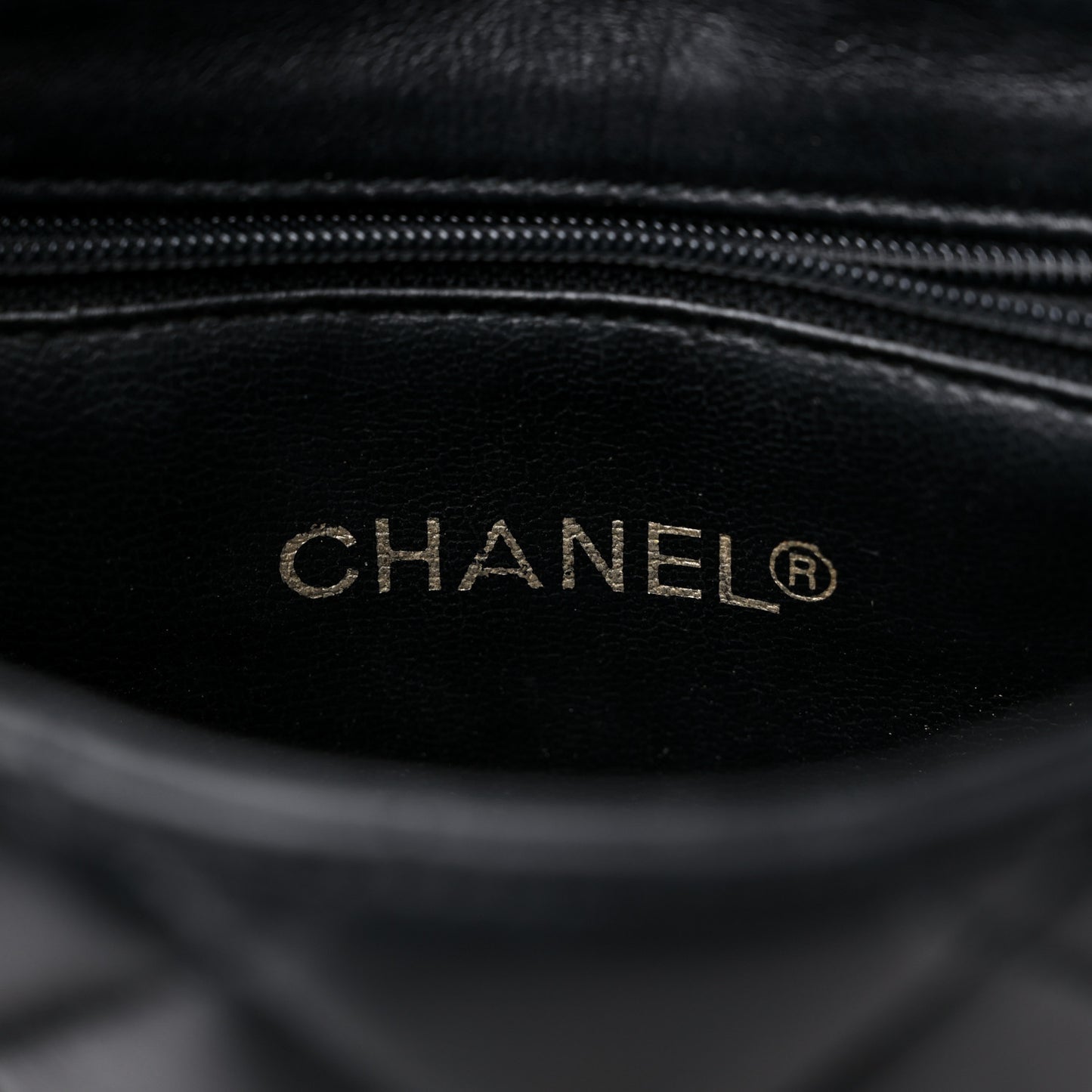 Lambskin Quilted Extra Mini Flap Black