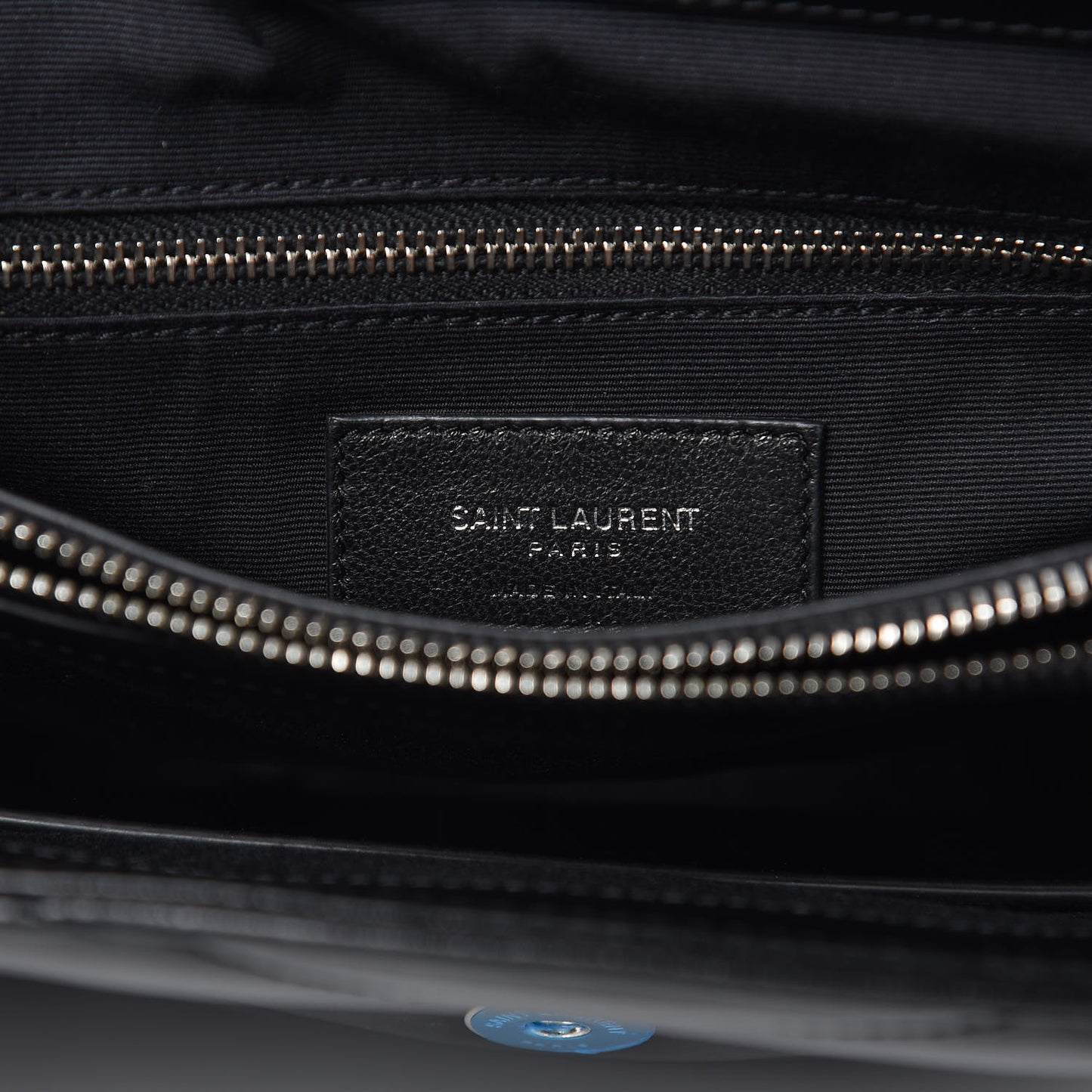 Calfskin Y Quilted Monogram Medium Loulou Satchel Black