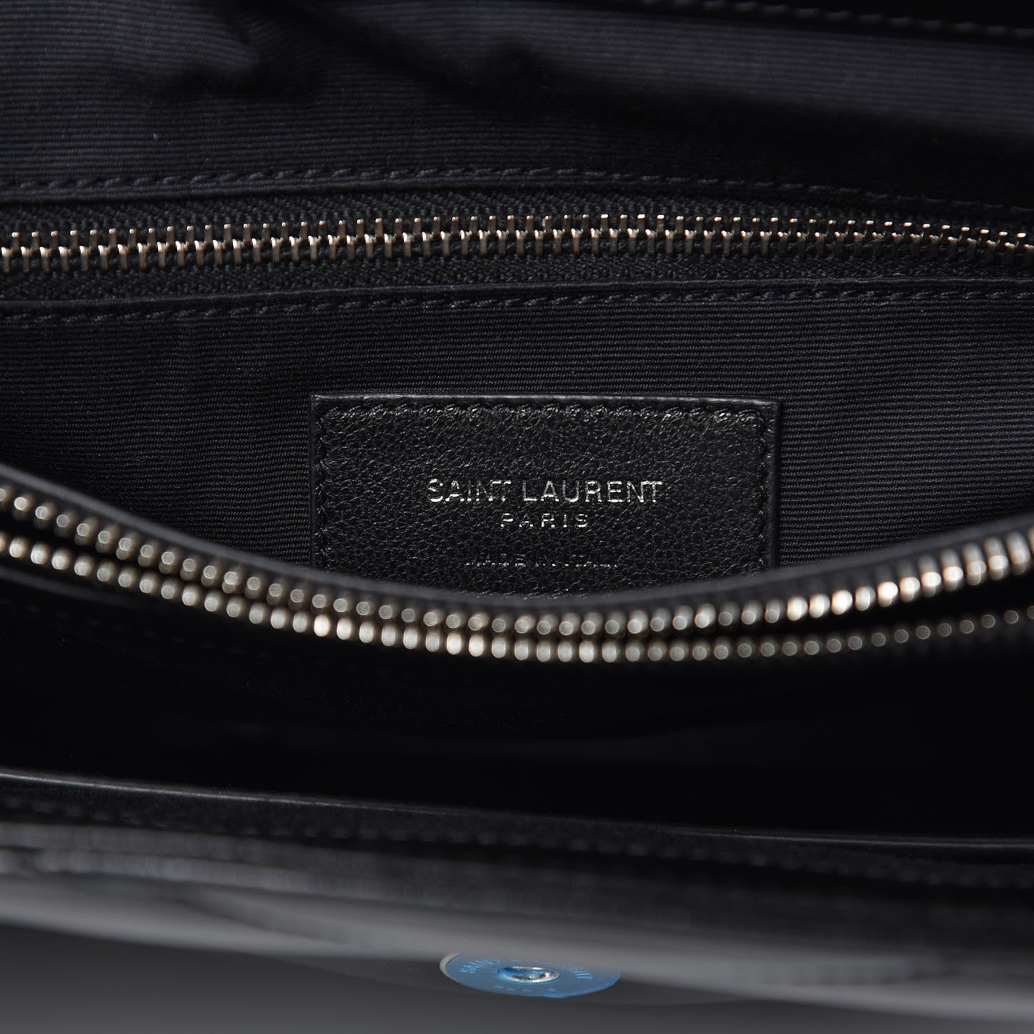 Saint Laurent Calfskin Y Quilted Monogram Medium Loulou Satchel Black 6 of 10