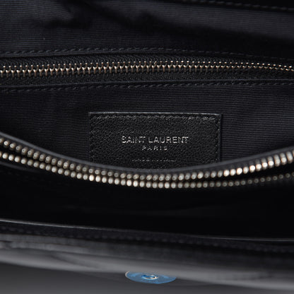 Saint Laurent Calfskin Y Quilted Monogram Medium Loulou Satchel Black 6 of 10