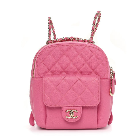 Caviar Quilted Small CC Day Backpack Pink