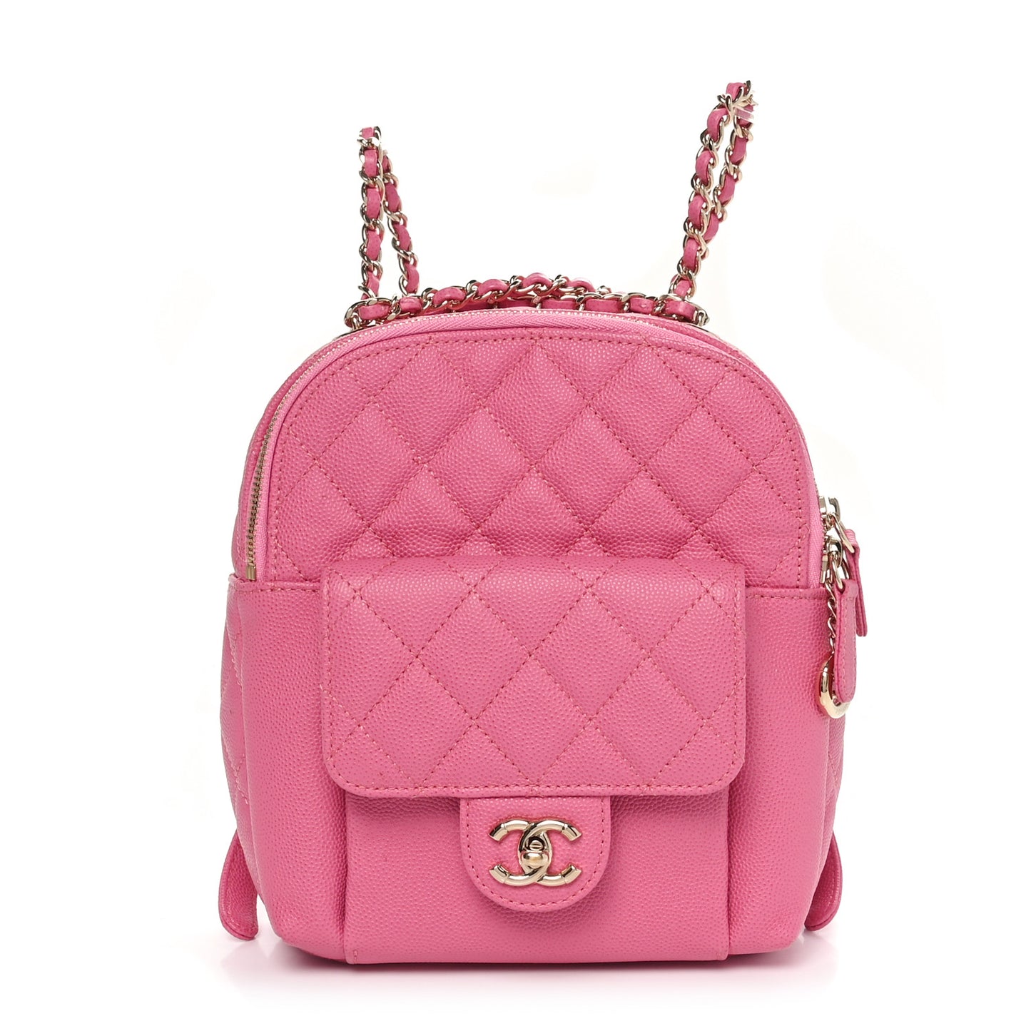 Caviar Quilted Small CC Day Backpack Pink