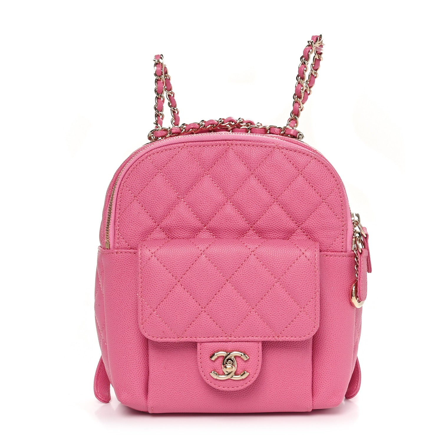 Chanel Caviar Quilted Small CC Day Backpack Pink 1 of 10