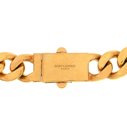 Saint Laurent Metal Curb Chain Necklace Gold 5 of 5