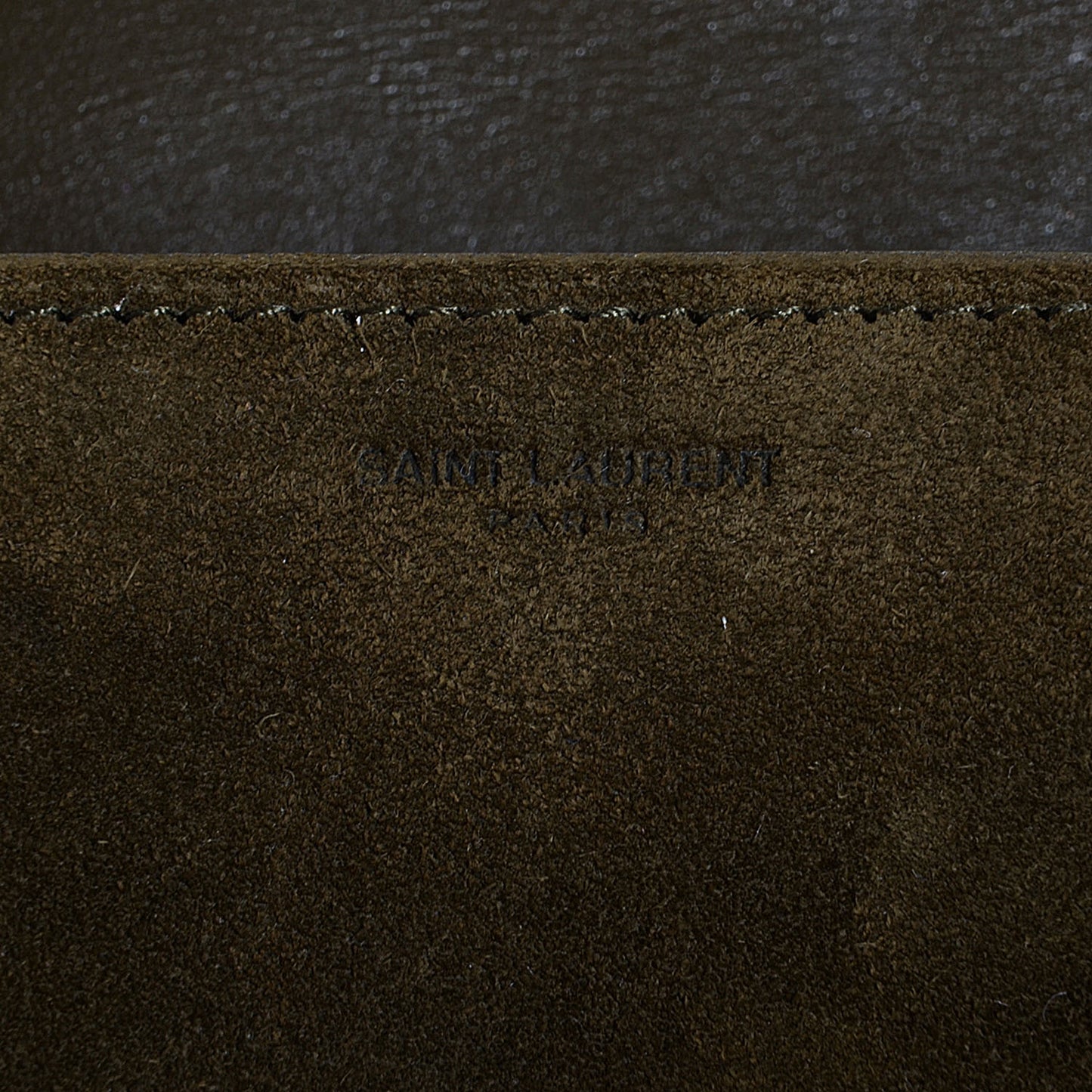 Suede Small Lulu Crossbody Bag Kaki