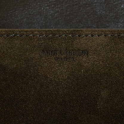 Saint Laurent Suede Small Lulu Crossbody Bag Kaki 7 of 9