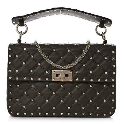 Valentino Garavani Nappa Medium Rockstud Spike Shoulder Bag Oasis 1 of 8