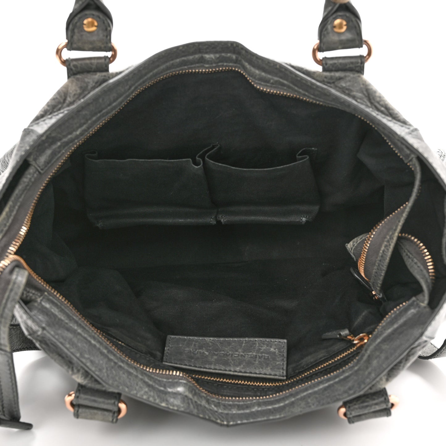 Agneau Giant 12 Rose Gold Hardware City Gris Tarmac Malachite