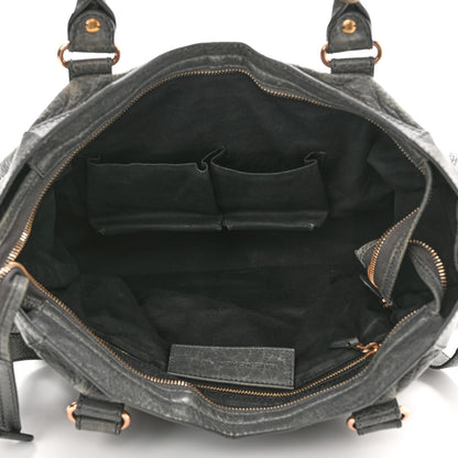 Balenciaga Agneau Giant 12 Rose Gold Hardware City Gris Tarmac Malachite 5 of 13