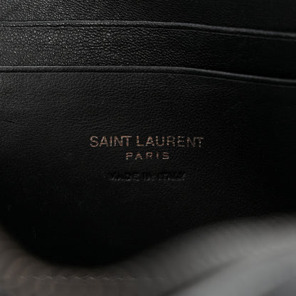 Saint Laurent Grain De Poudre Matelasse Monochrome Monogram Mini Lou Camera Bag Black 6 of 11