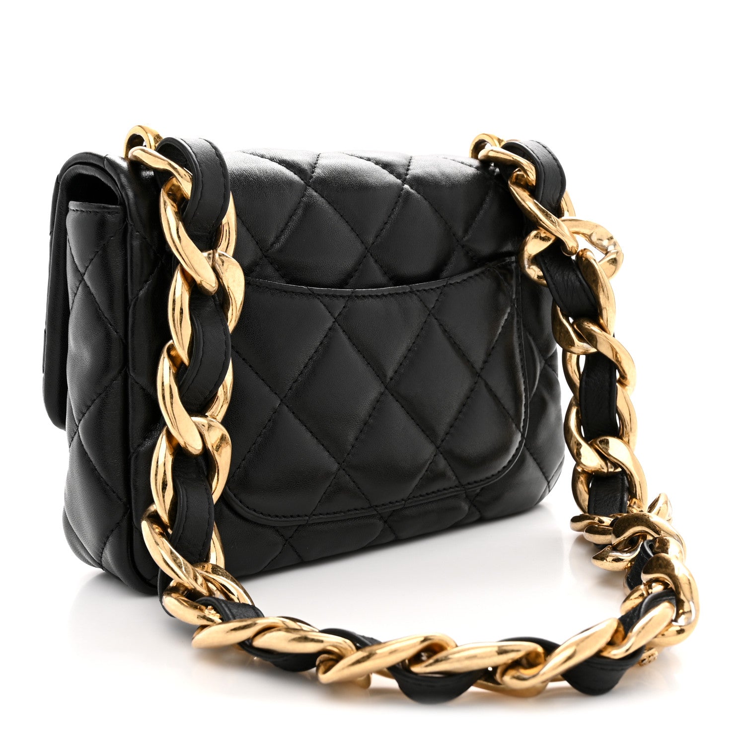 Chanel Lambskin Quilted Small Funky Town Flap Black 3 of 10