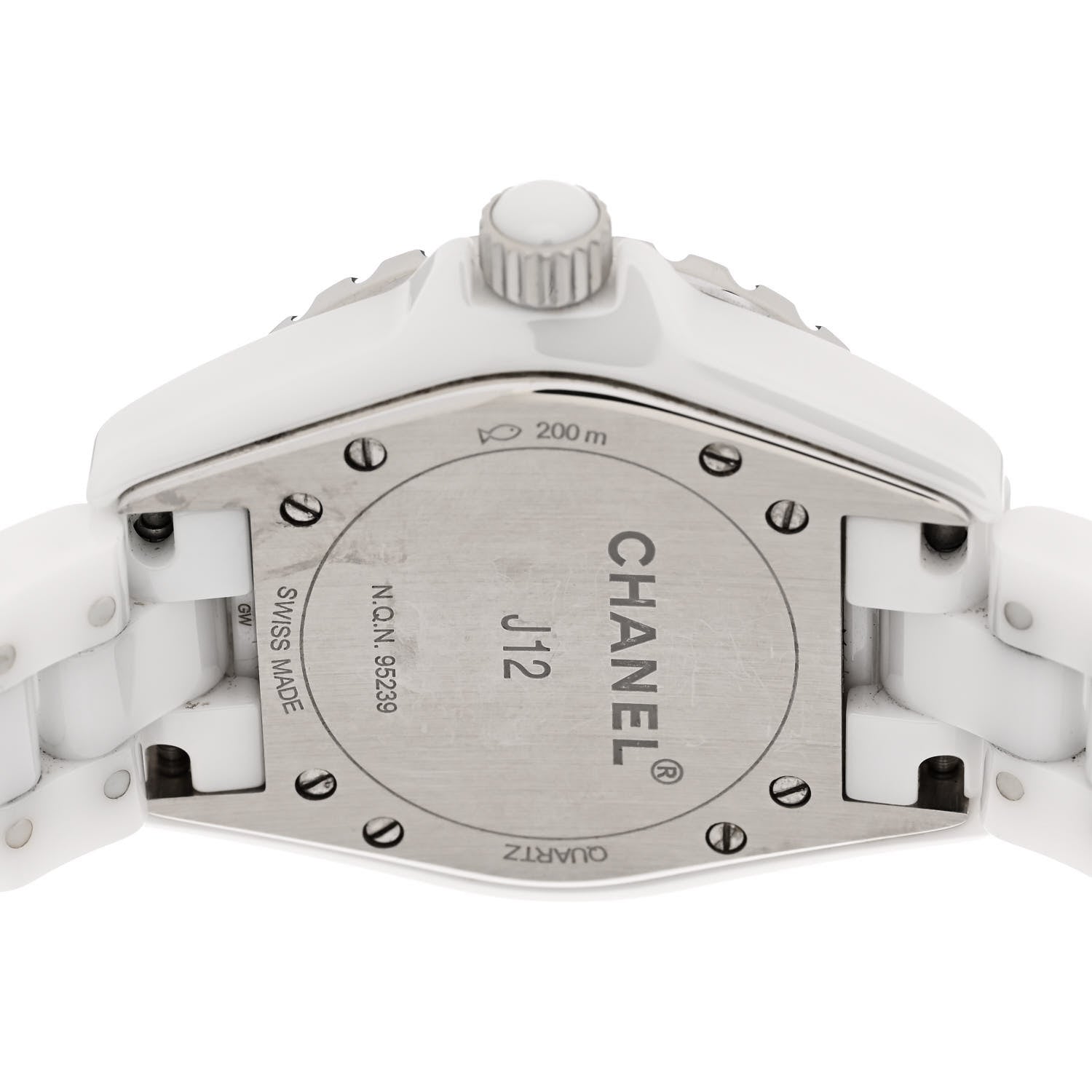 Chanel Stainless Steel Ceramic 33mm J12 Quartz Watch White 4 of 4
