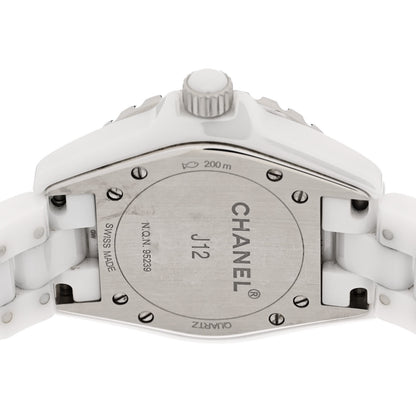 Chanel Stainless Steel Ceramic 33mm J12 Quartz Watch White 4 of 4
