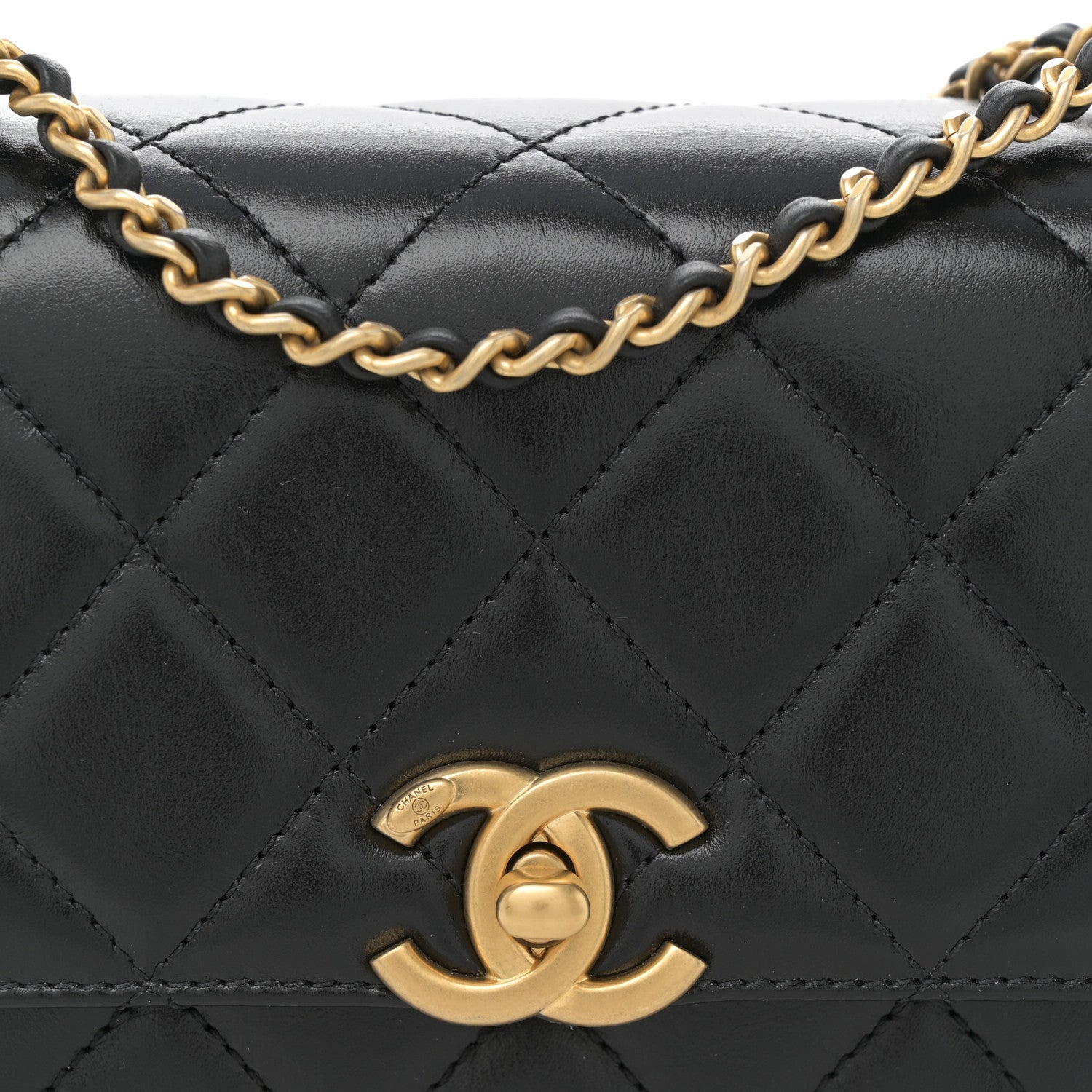 Chanel Calfskin Quilted Mini Perfect Fit Flap Black 21 of 28