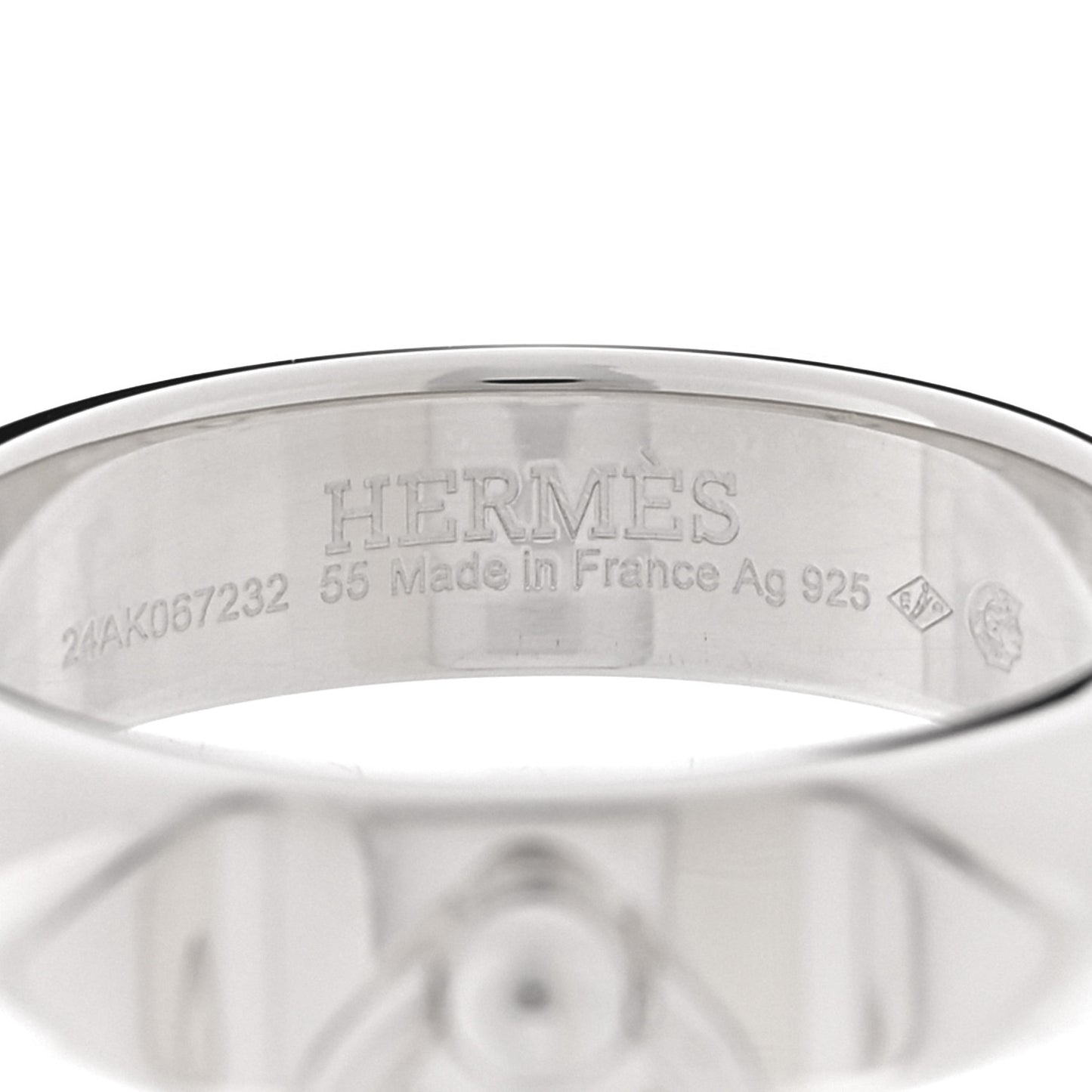 Sterling Silver PM Collier De Chien Ring 55 7.25
