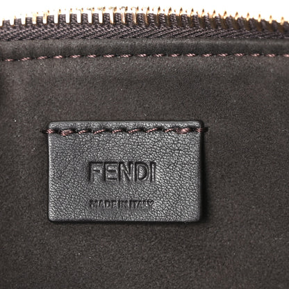 Fendi Vitello Grace Jacquard FF Mini By The Way Boston Bag Tobacco Moro Ebano 6 of 11
