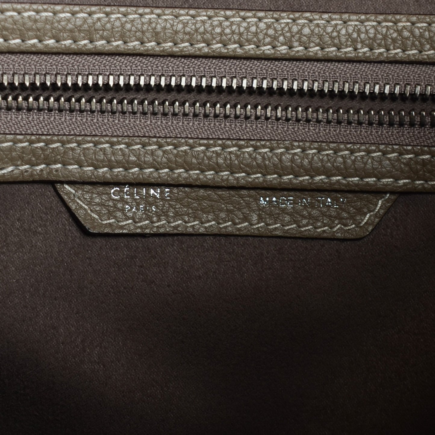 Drummed Calfskin Mini Luggage Souris