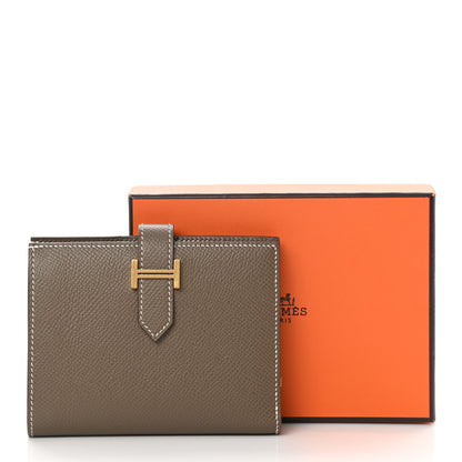 Hermes Epsom Bearn Compact Wallet Etoupe 9 of 9