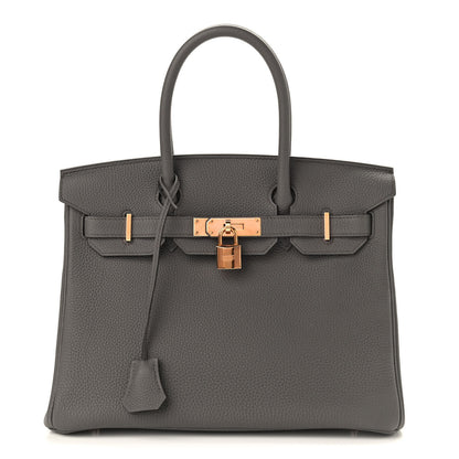 Hermes Togo Birkin 30 Etain 1 of 12