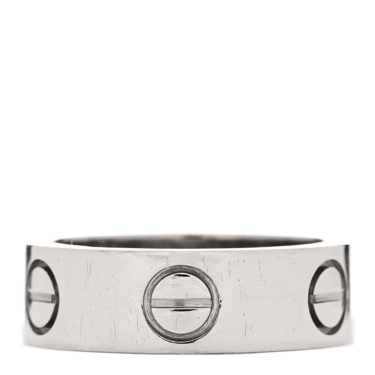 Cartier 18K White Gold 5.5mm LOVE Ring 47 4 3 of 5